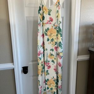 Leith floral full length dress